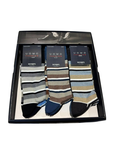 Men's elastic cotton short socks Prisco Cimabue (1 pair)