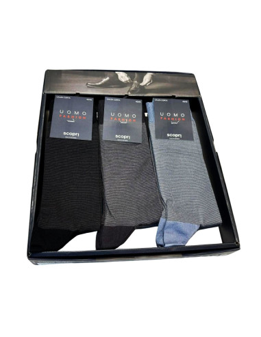 Men's elastic cotton short socks Prisco Canaletto (1 pair)