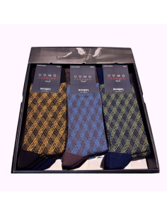 Men's elastic cotton short socks Prisco Monet (1 pair)
