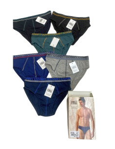 Gruppo 6 slip uomo in cotone elasticizzato Enrico Coveri ES1322 2