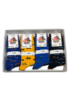 Group of 3 elastic cotton men short socks Scopri Prisco Miami C