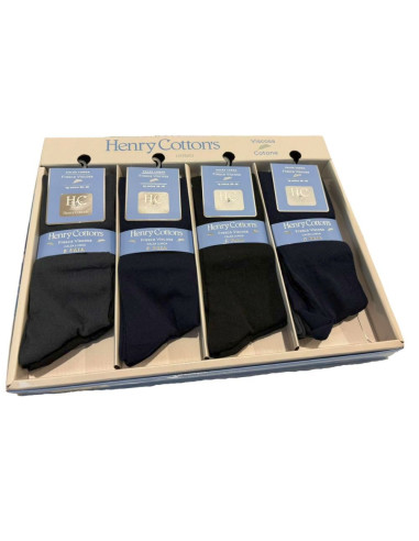 Group of 3 viscose men's LONG socks Henry Cotton's HV203