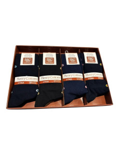 Group of 3 Scotland yarn men's LONG socks Henry Cotton's HM317