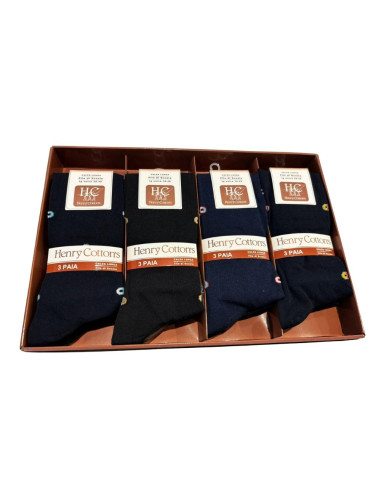 Group of 3 Scotland yarn men's LONG socks Henry Cotton's HM317