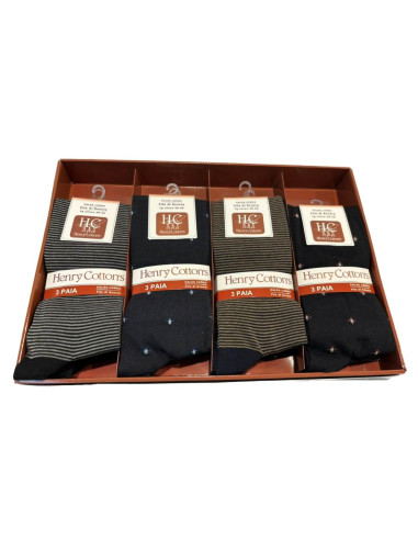 Group of 3 Scotland yarn men's LONG socks Henry Cotton's HM311