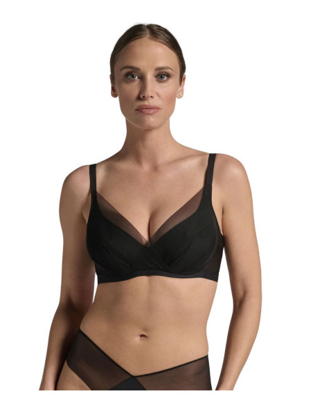 Reggiseno sfoderato con ferretto in tulle e microfibra Lepel Tesoro 301 Coppa C e D
