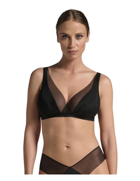 Unlined tulle and microfibre vela bra Lepel Tesoro 300 Cup B