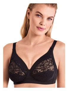 Microfiber and lace unwired bra Infiore Classic New Piuma