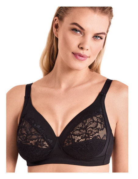 Microfiber and lace unwired bra Infiore Classic New Piuma