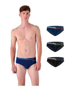 Gruppo 6 slip ragazzo in cotone elasticizzato Navigare 21579J