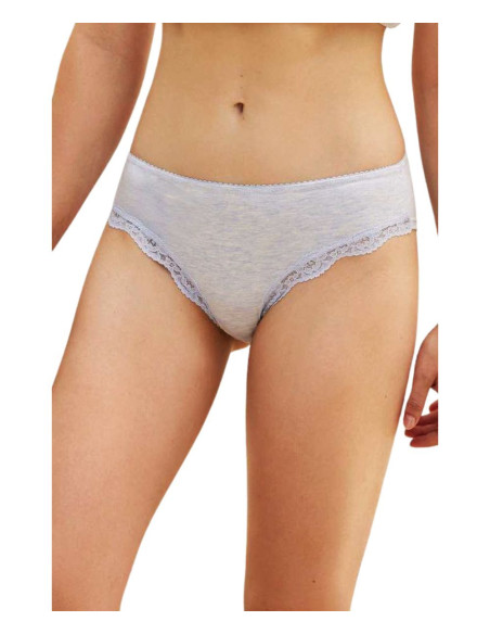 Group 3 fashion stretch cotton briefs with lace Jadea 6593