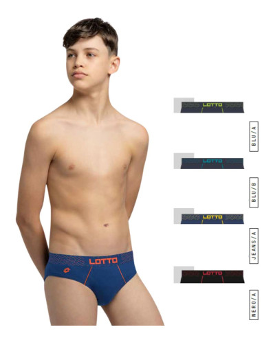 Group 6 boy's stretch cotton briefs Lotto LS4286
