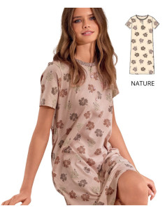 Women's cotton jersey nightdress Infiore Ibiscus IBS634144