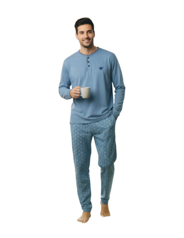 Men's cotton jersey pajamas Essendo 1104