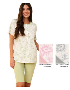 Women's cotton jersey short pajamas Linclalor 75401