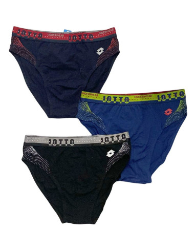 Group 6 men stretch cotton briefs Lotto LS1365