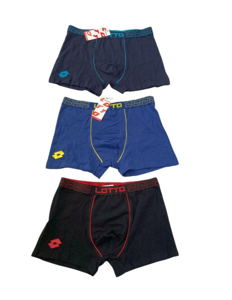 Gruppo 6 boxer uomo cotone elasticizzato Lotto LB1367