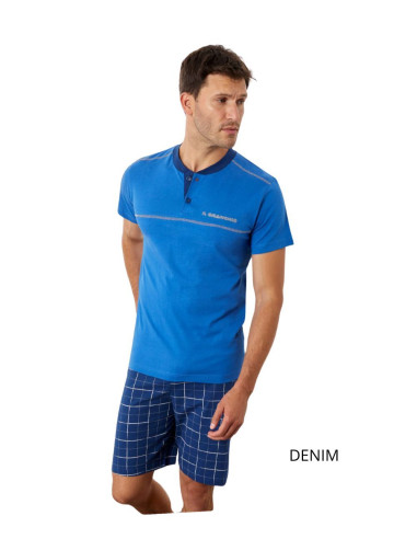 Men's cotton jersey short pajamas Il Granchio GP1155