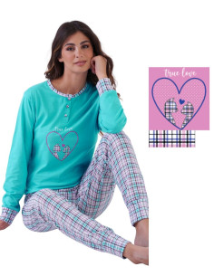Women's seraphine cotton jersey pajamas Karelpiu' KC0144