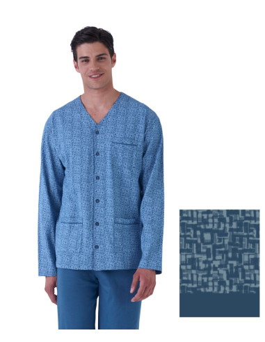 Men's cotton jersey opened pajamas Karelpiu' KE0253
