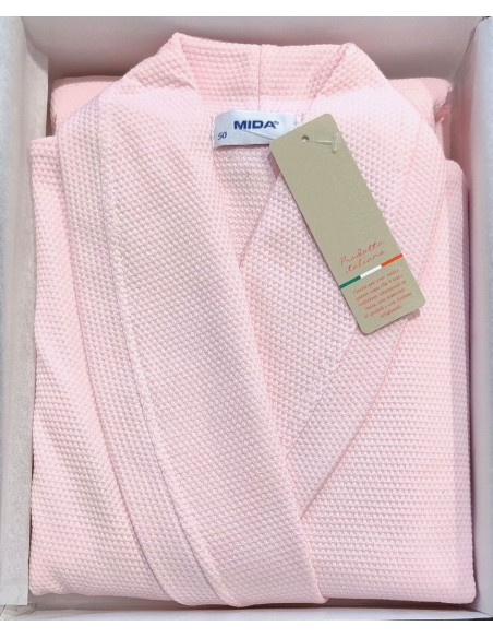 Vestaglia donna incrociata in jersey di cotone Mida V955