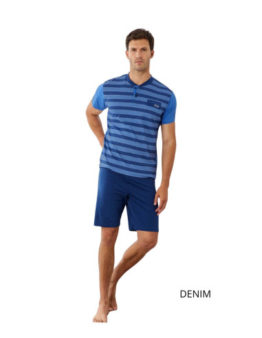 Men's cotton jersey short pajamas Il Granchio GP1156