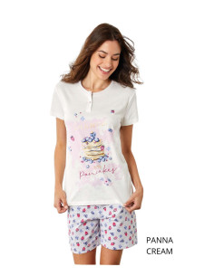 Pigiama donna a manica corta in jersey di cotone Il Granchio Lady GP5131 2