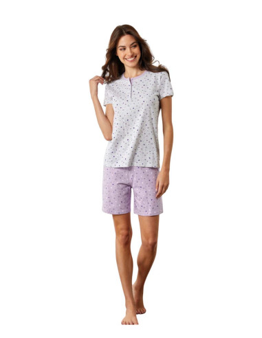 Women's half sleeves cotton jersey pajamas Il Granchio Lady GP5135