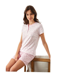 Pigiama donna a manica corta in jersey di cotone Il Granchio Lady GP5135