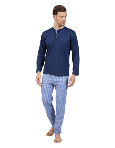 Men's cotton jersey pajamas without cuffs Bip Bip 3800