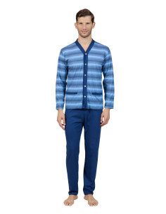 Men's mercerized cotton jersey opened pajamas Bip Bip 3776