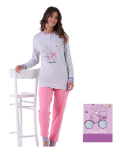 Women's seraphine cotton jersey pajamas Karelpiu' KC0138