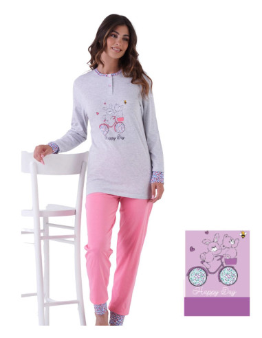 Women's seraphine cotton jersey pajamas Karelpiu' KC0138