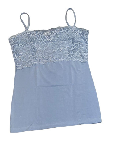 Canottiera donna in micromodal e pizzo Tramonte 721