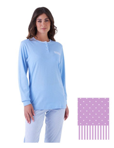 Women's seraphine cotton jersey pajamas Karelpiu' KC0085