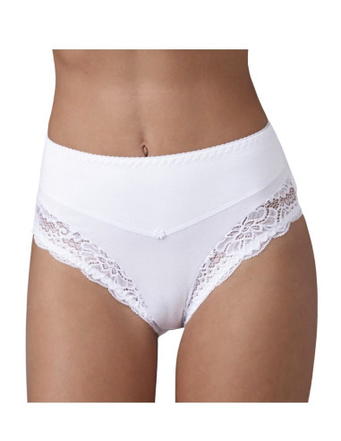 Woman modelling culottes in stretch cotton and lace Lovely Girl 1321