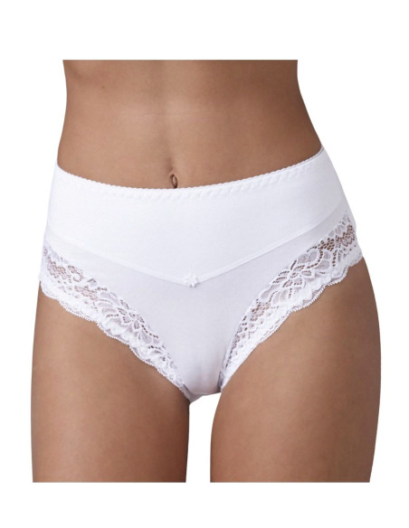 Culotte contenitiva donna in cotone elasticizzato e pizzoLovely Girl 1321