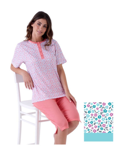 Woman short sleeves cotton pajamas Karelpiu' KE0032