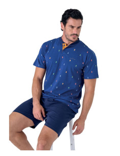 Pigiama uomo a manica corta in cotone Navigare 142006