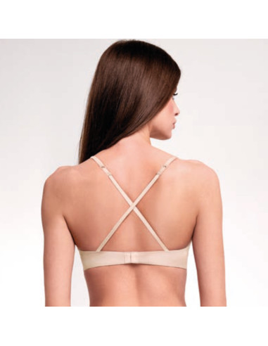 Padded triangle bra Lormar Ultrashine 01430L