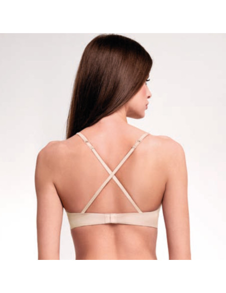 Padded triangle bra Lormar Ultrashine 01430L