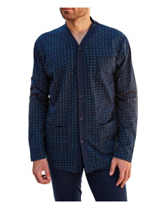 Pigiama uomo aperto in jersey di cotone Nottingham NPA560