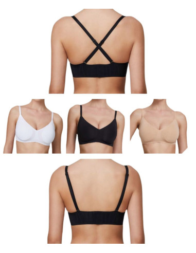 Micro microfiber-heat-sealed padded bra Jadea Nuvola