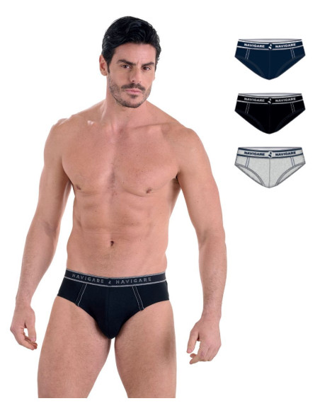 Gruppo 3 slip in cotone elasticizzato Navigare 314