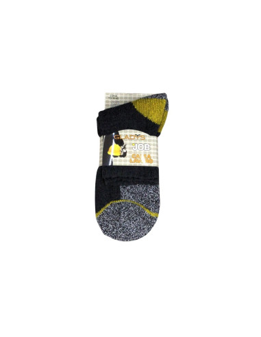 2 pairs quarter work socks in reinforced terry Gladys Job UM91