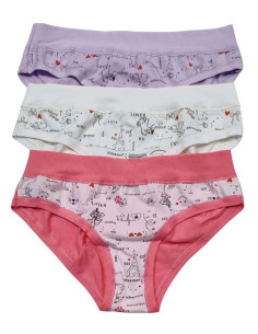 Gruppo 3 slip boxerini donna fantasia Emy Lovely Girl 6867D