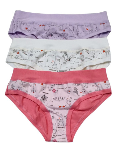 Gruppo 3 slip boxerini donna fantasia Emy Lovely Girl 6867D