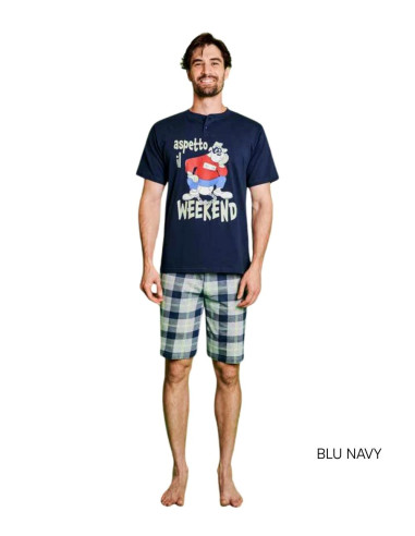 Men's cotton jersey short pajamas Sabor Disney DYG4818