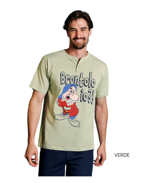 Pigiama uomo a manica corta in jersey di cotone Sabor Disney DYG4818