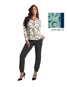 Tuta donna primaverile in cotone garzato Coveri DF5106 2